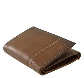 009315, Levi's - Men's Trifold Wallet - Tan