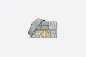 30 MONTAIGNE BOX BAG Gray Dior Oblique Jacquard