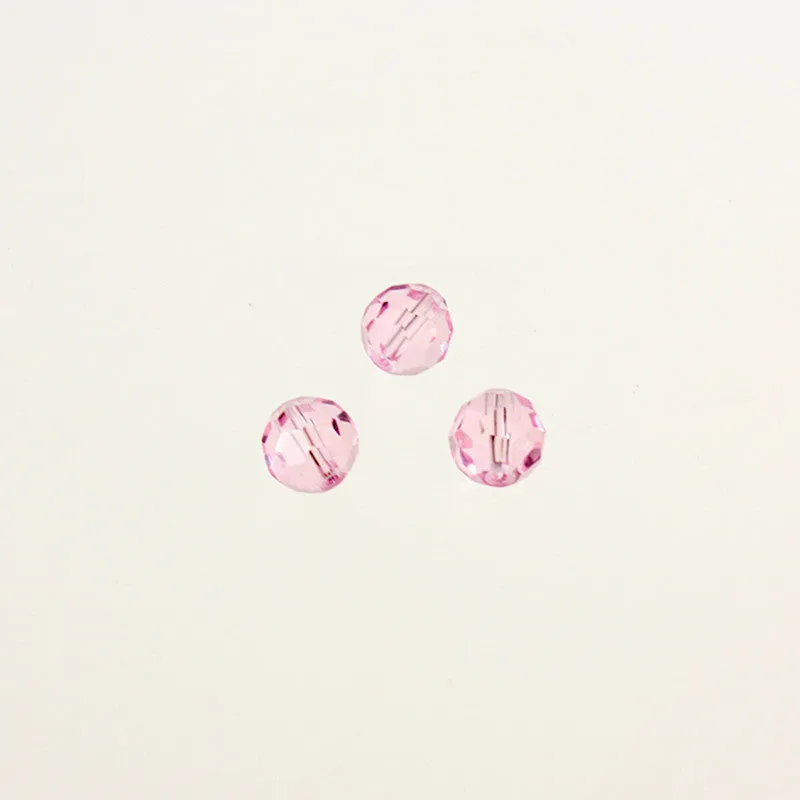 8mm Colored Faceted Round Beads (Pack of 10)