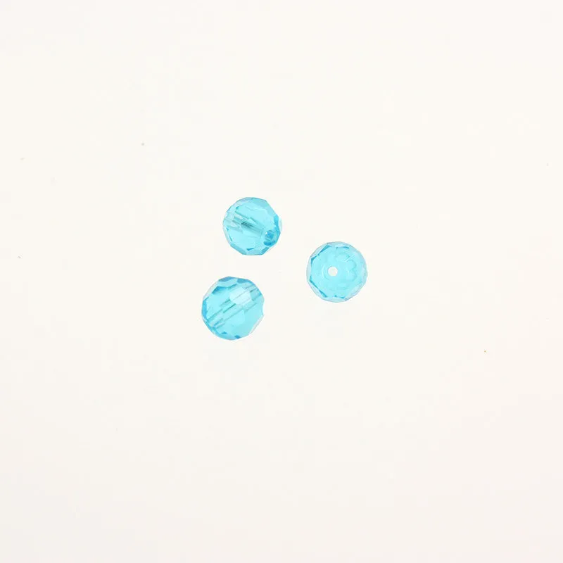 8mm Colored Faceted Round Beads (Pack of 10)