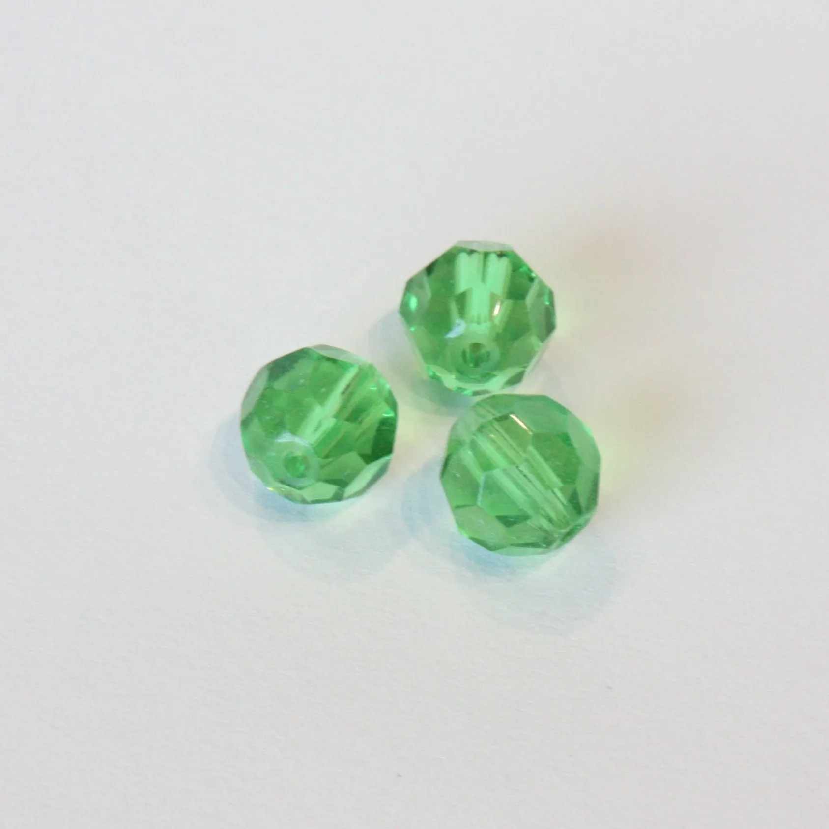 8mm Colored Faceted Round Beads (Pack of 10)