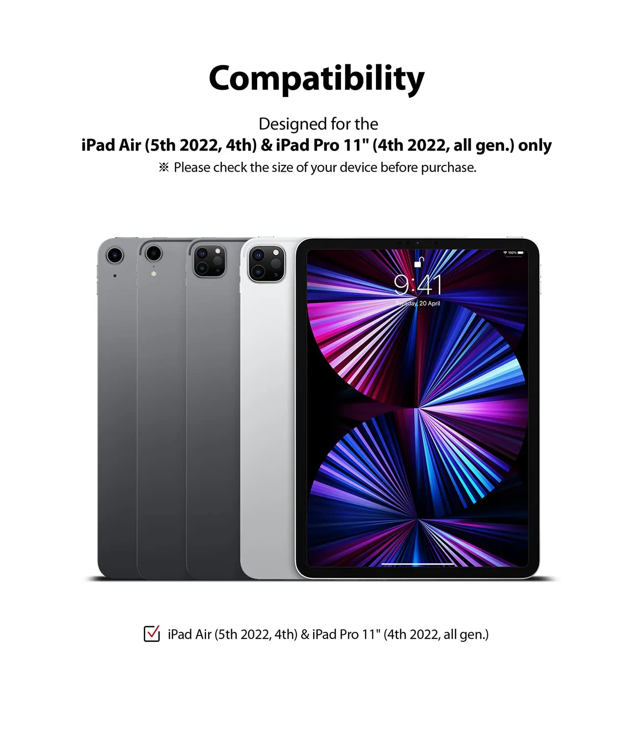 Apple iPad Pro 11 (2021/2020/2018), iPad Air 4 Matte Soft Screen Protector