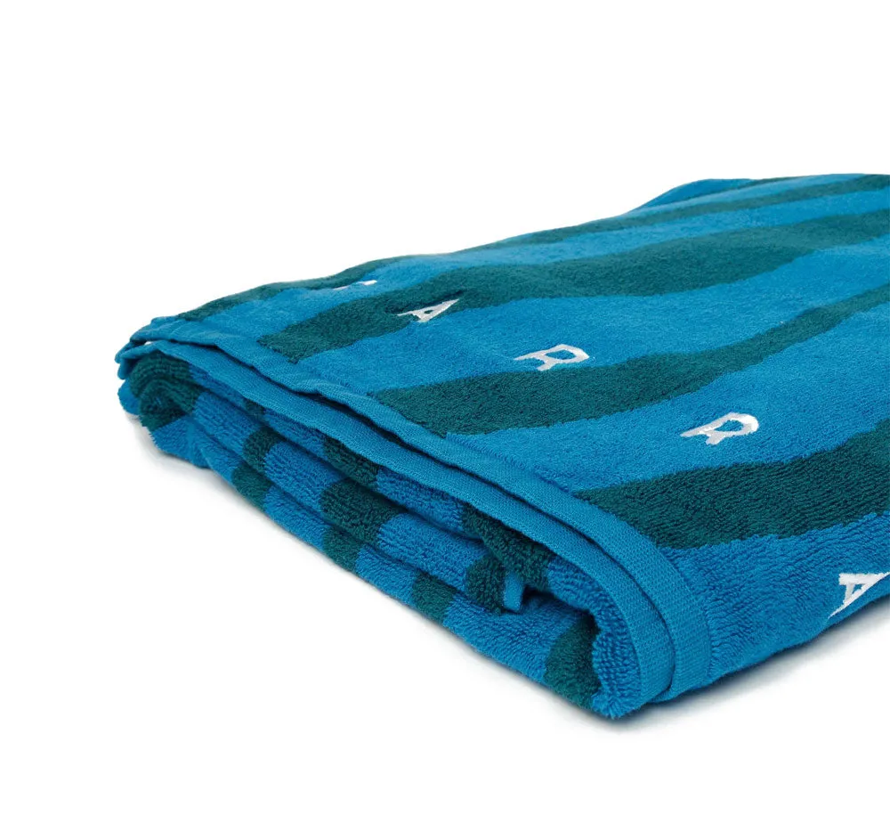 AQUA WEED WAVES BEACH TOWEL