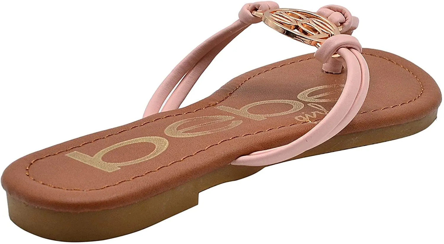 bebe Girls Big Kid Rhinestone Gladiator Strap Sandal Open Toe Fashion Summer Bling Shoes