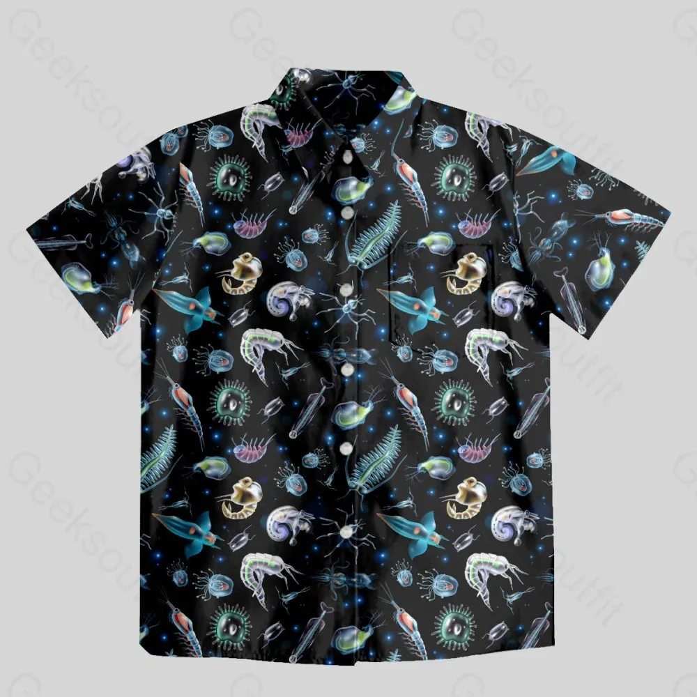 Biological Cell Button Up Pocket Shirt