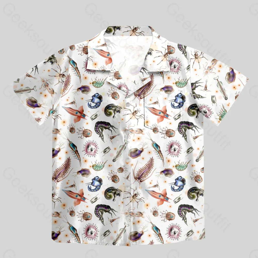 Biological Cell Button Up Pocket Shirt