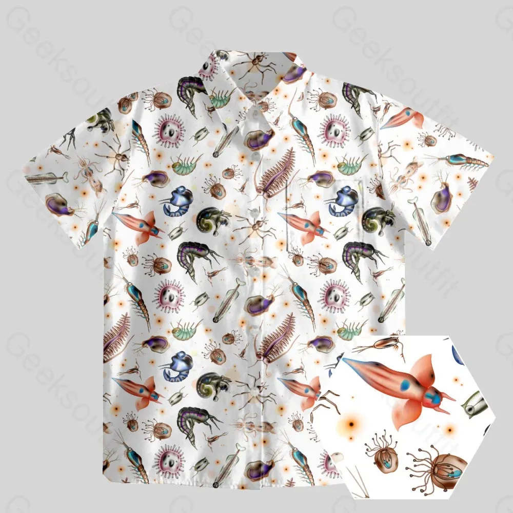 Biological Cell Button Up Pocket Shirt