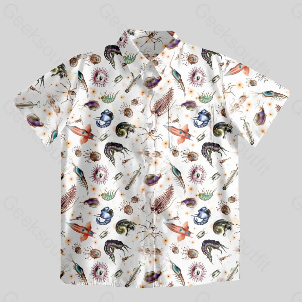 Biological Cell Button Up Pocket Shirt