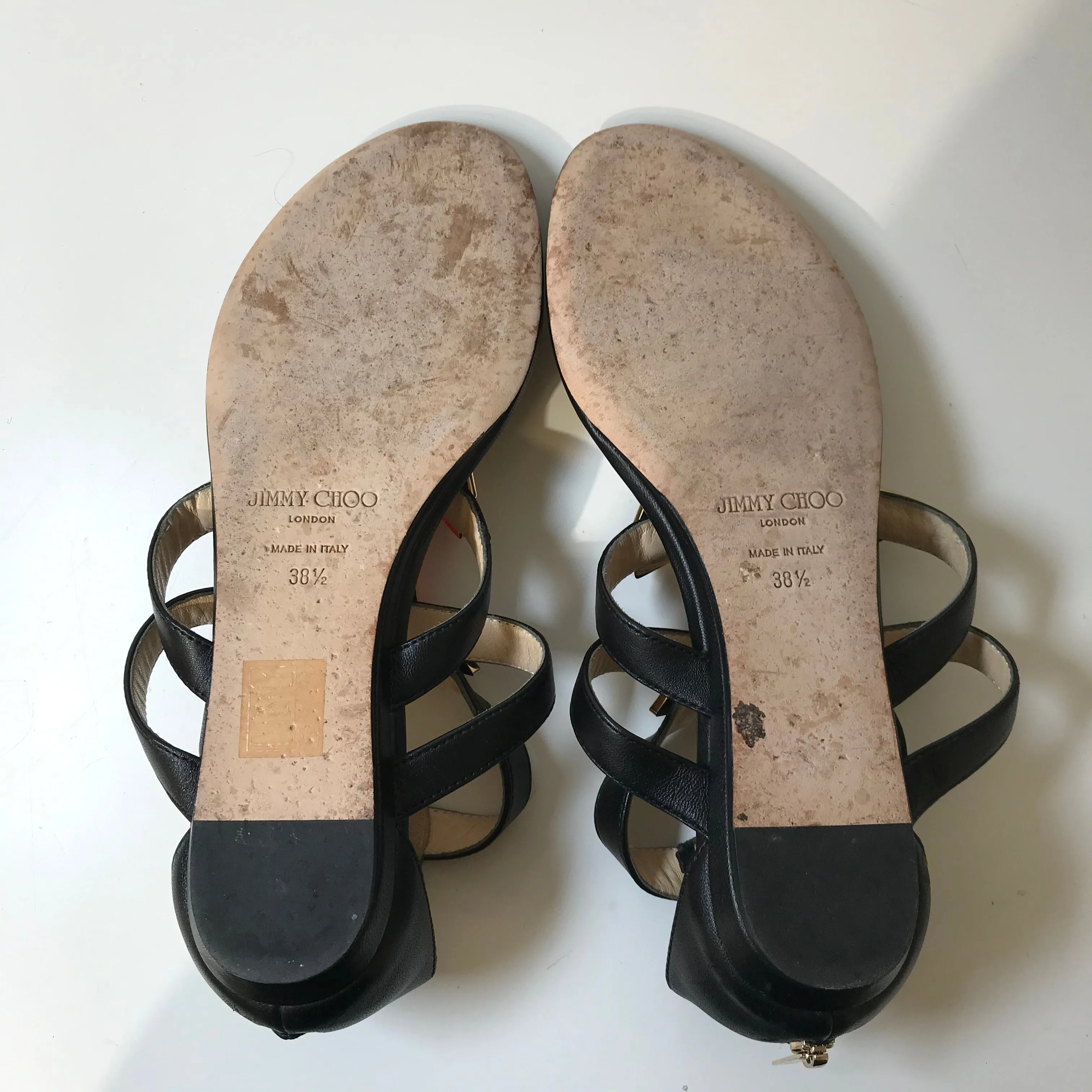 Black Sandals with Stones