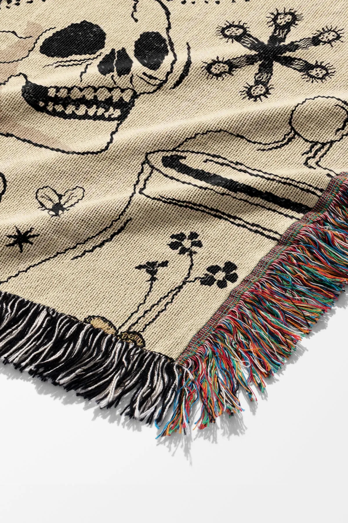 Carnivorous Plants by Misentangledvision Jacquard Woven Blanket (Beige)
