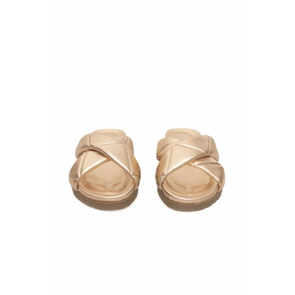 Cerruti 1881 Beige Sheepskin Women Women's Sandal