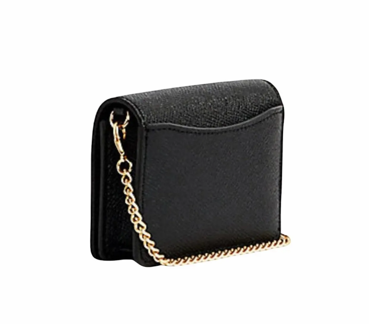 Coach Mini Wallet on a Chain Black