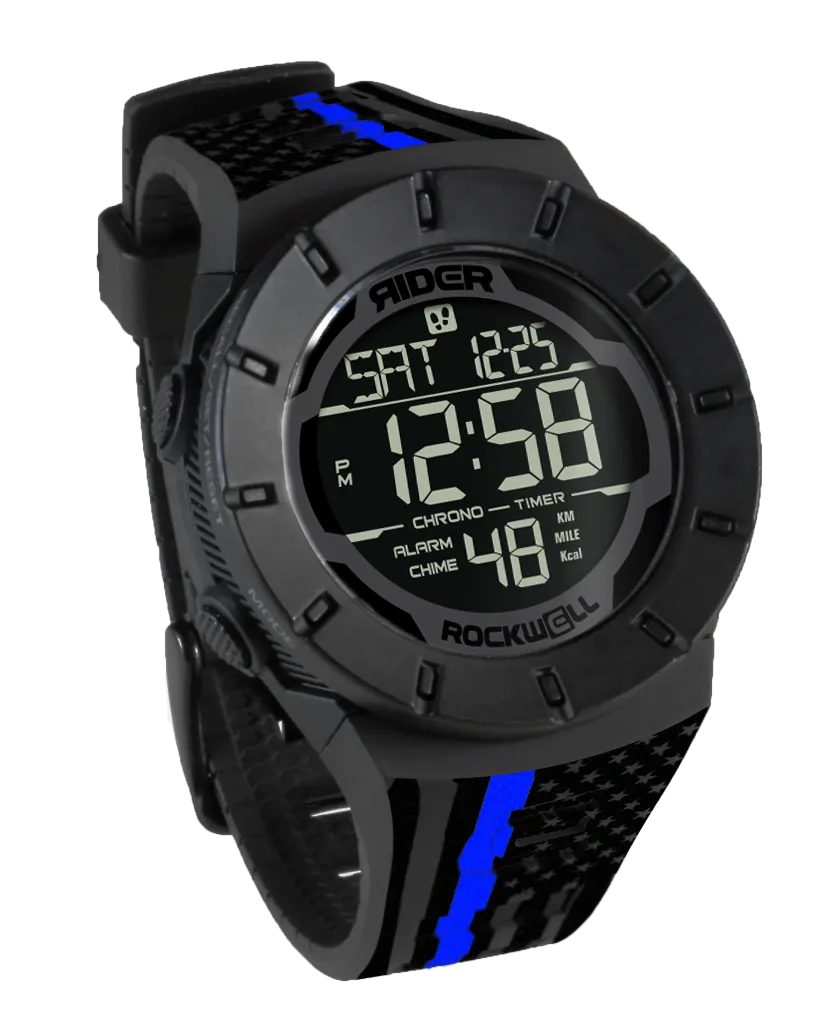 Coliseum Fit™ Forum - Thin Blue Line Assault Edition (Phantom Black) Watch