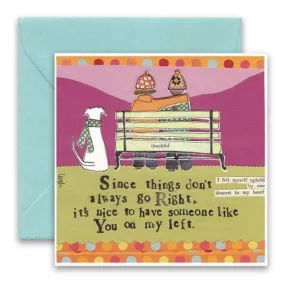 CURLY GIRL DESIGNS - ON MY LEFT CARD