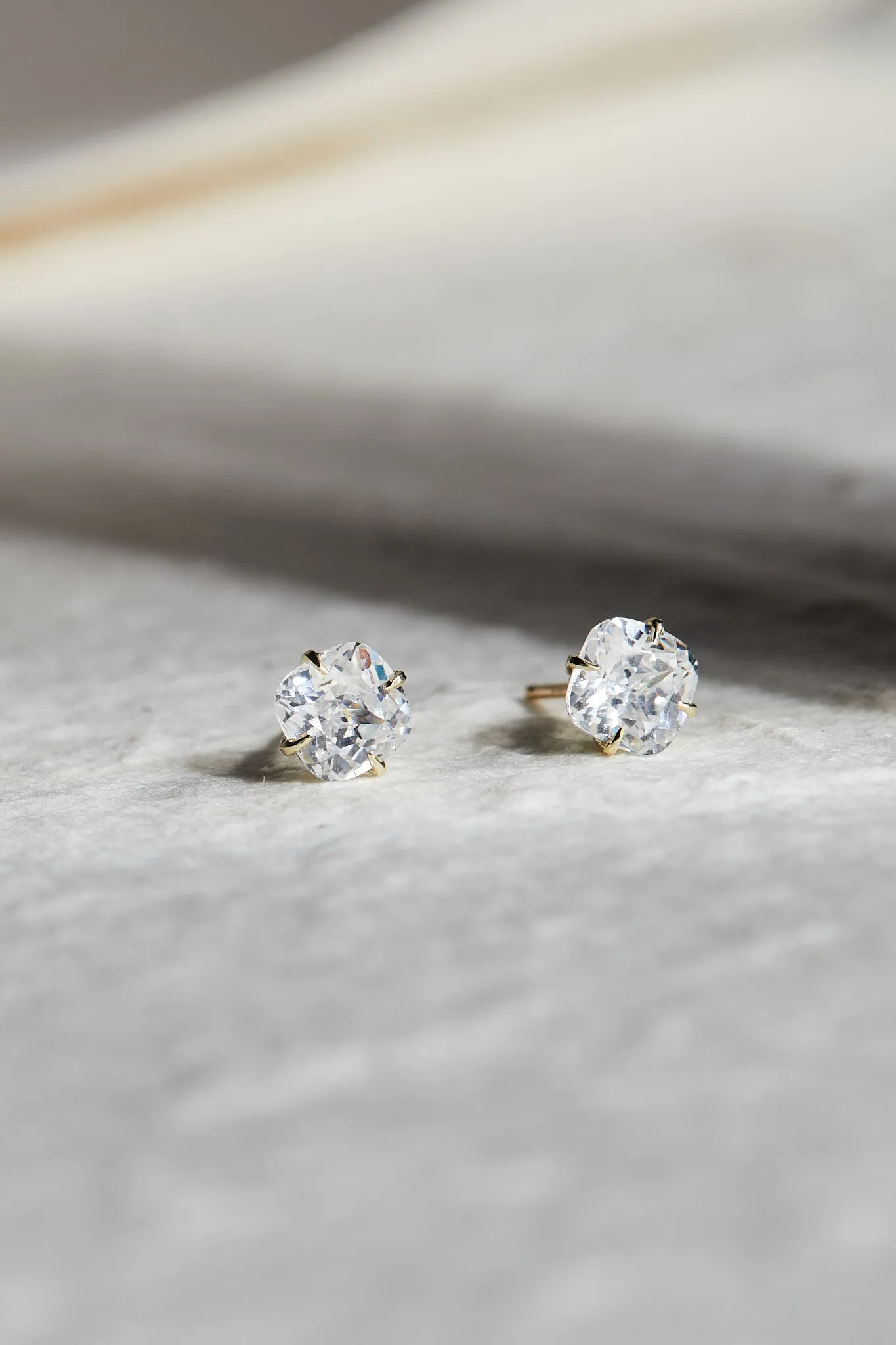 Cushion Diamond Studs
