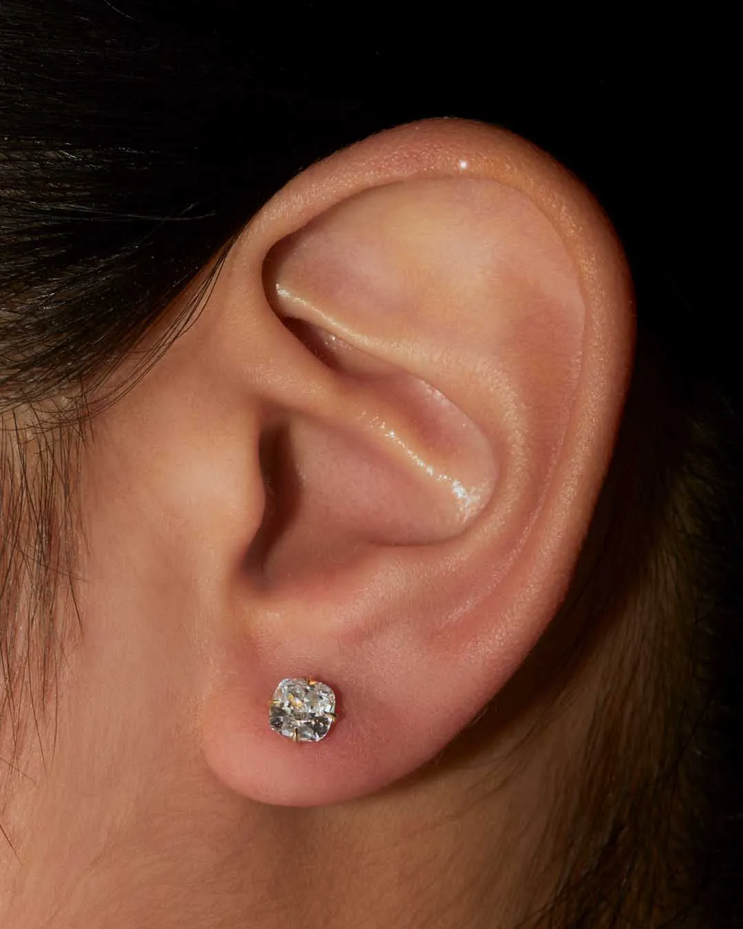 Cushion Diamond Studs