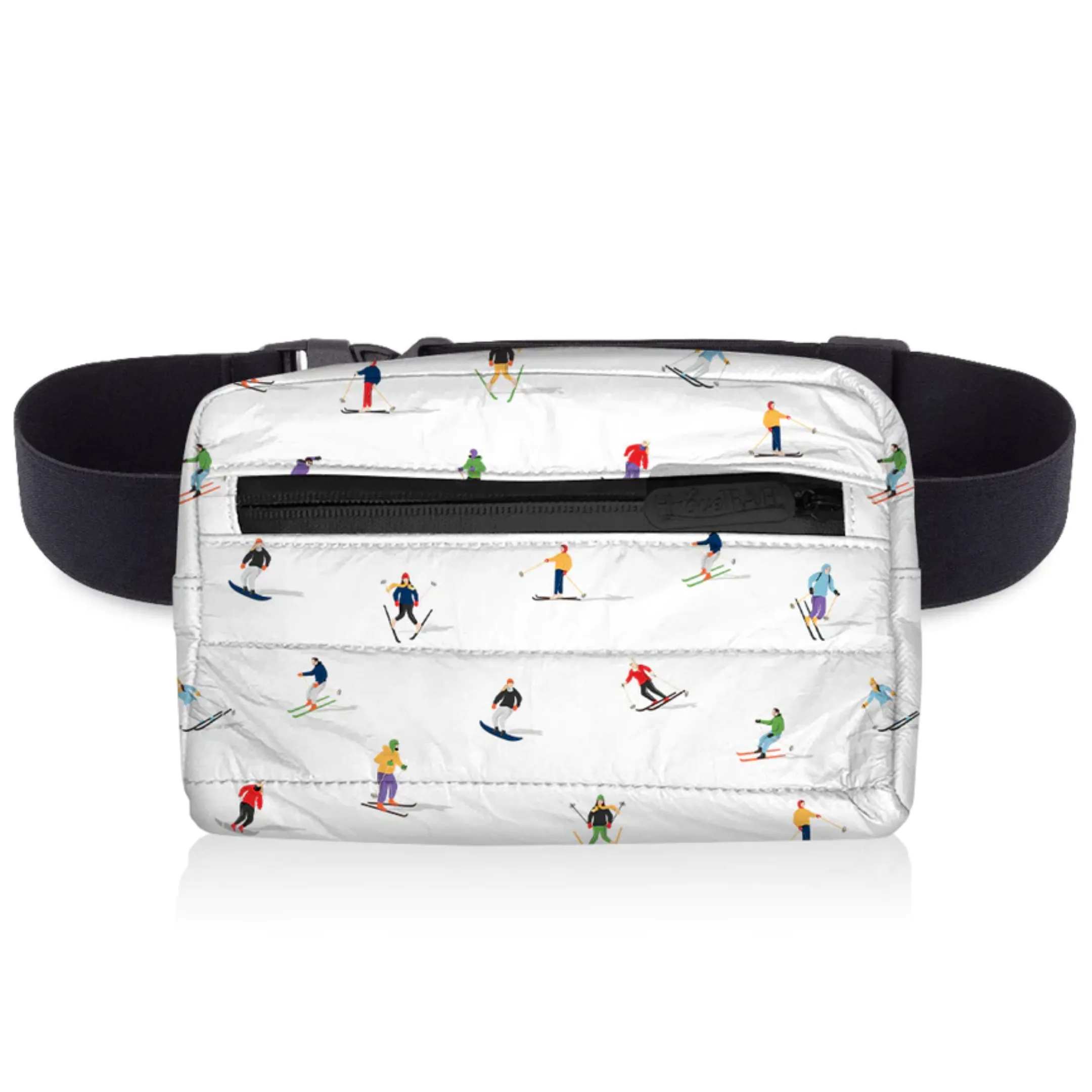 Dancing Skiers Puffer Fanny Pack by HiLoveTravel