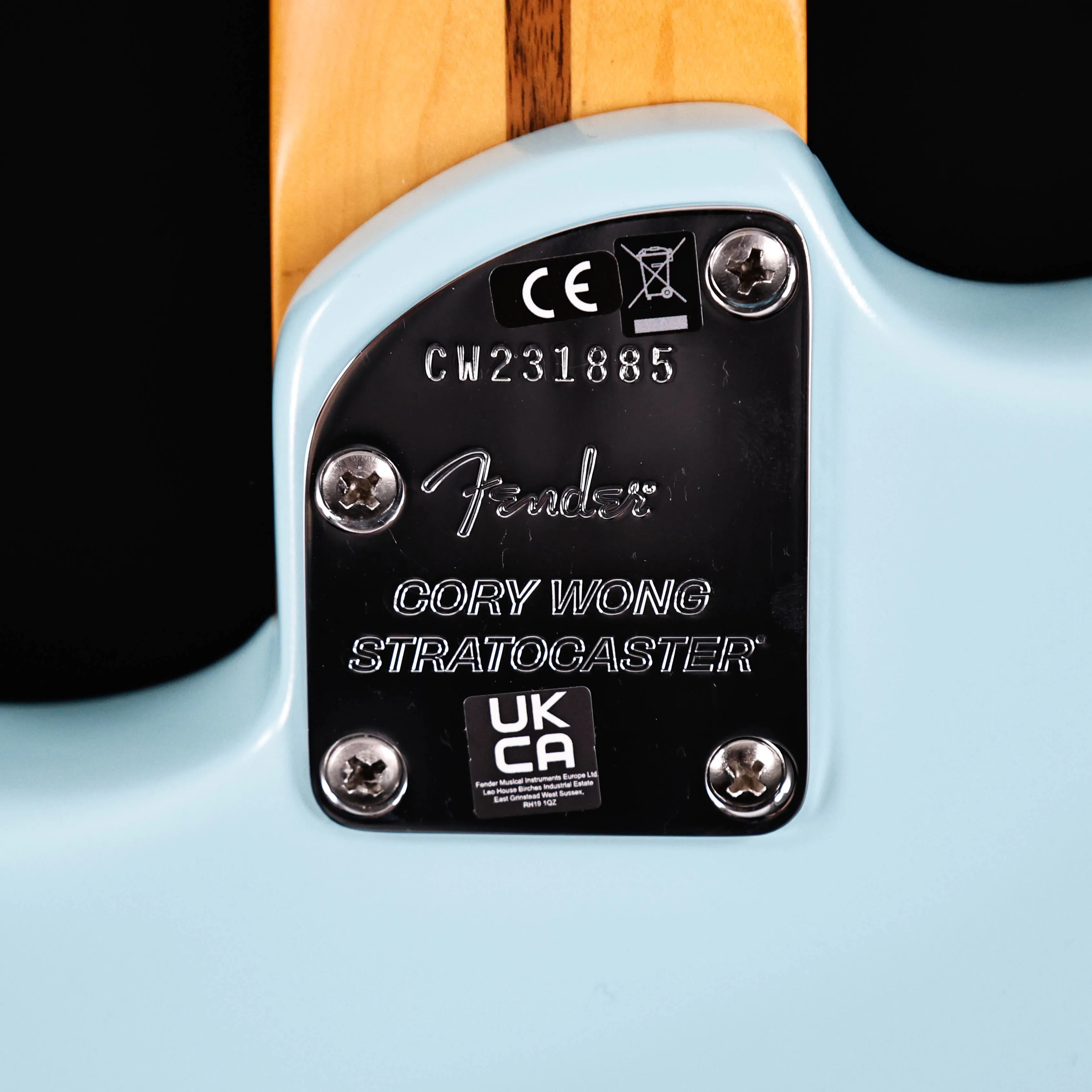 Fender LTD Cory Wong Stratocaster Electric, Daphne Blue 7lbs 13oz