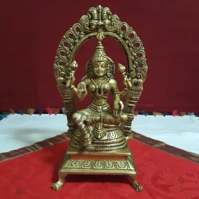 Goddess Laxmi Brass Idol - Decorative Lakshmi Statue For Home Decor and Pooja