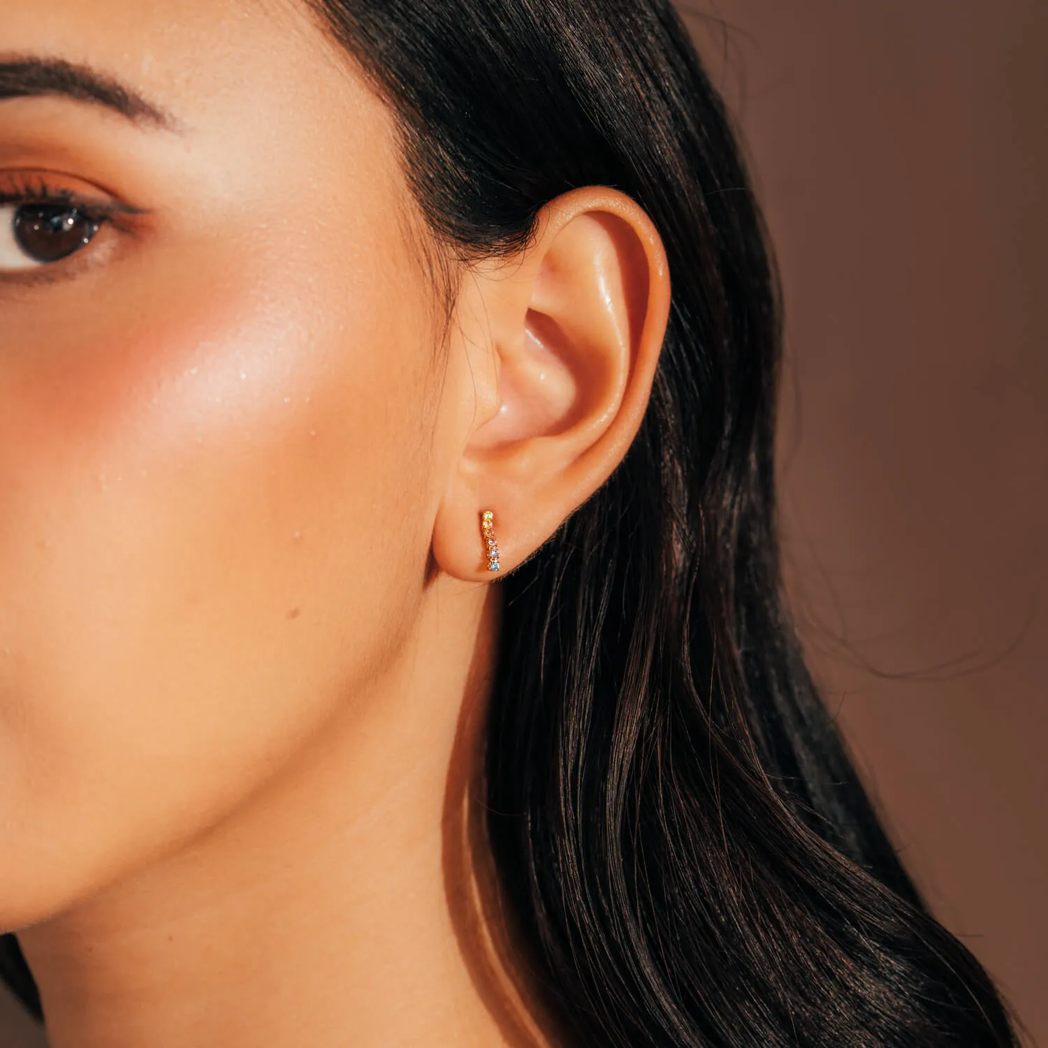 Gold Irida Studs