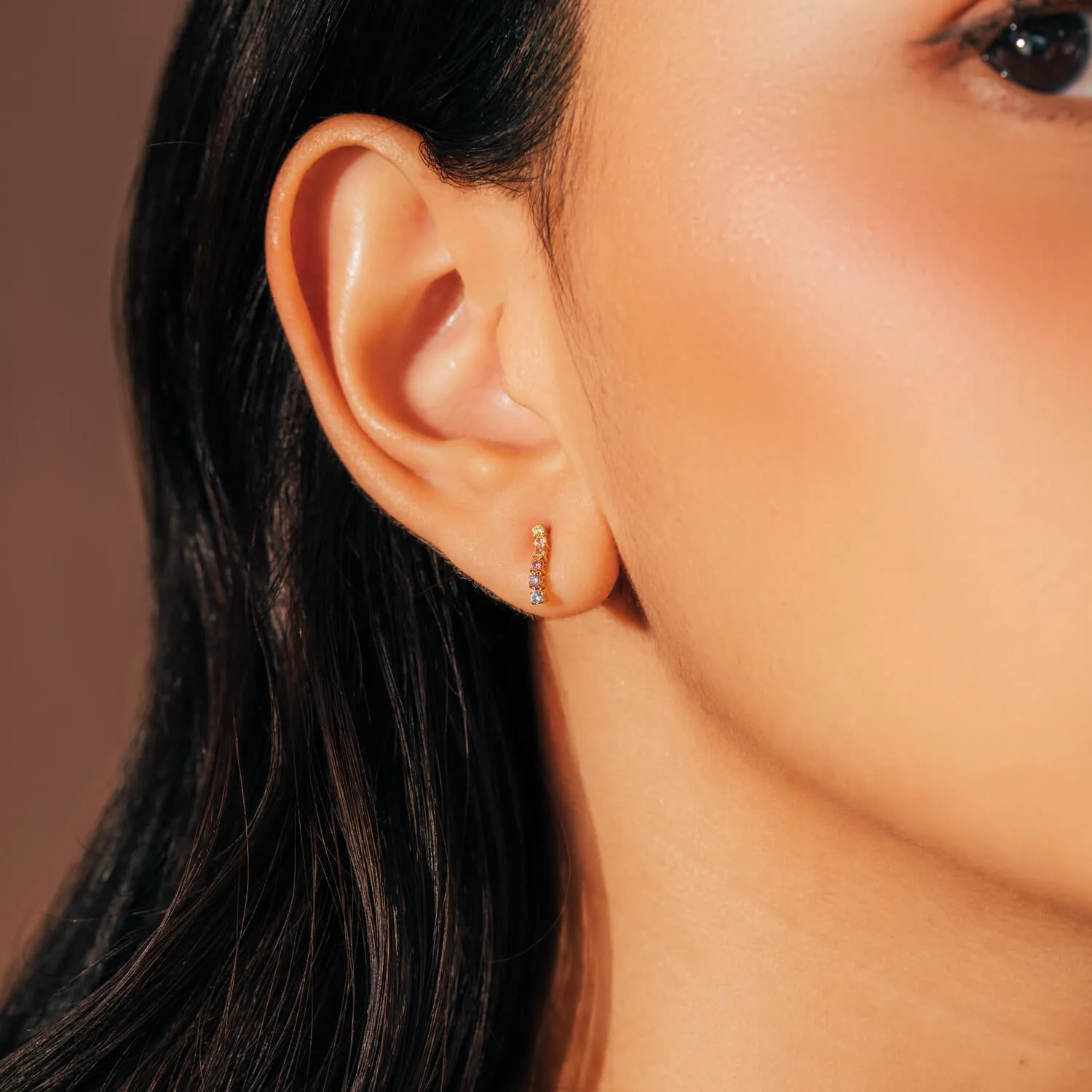 Gold Irida Studs