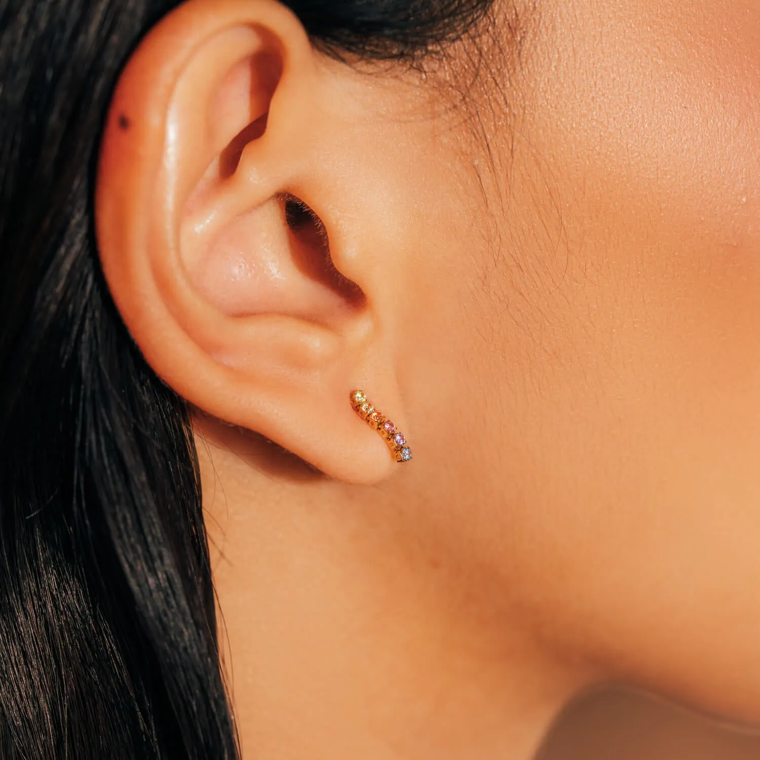 Gold Irida Studs