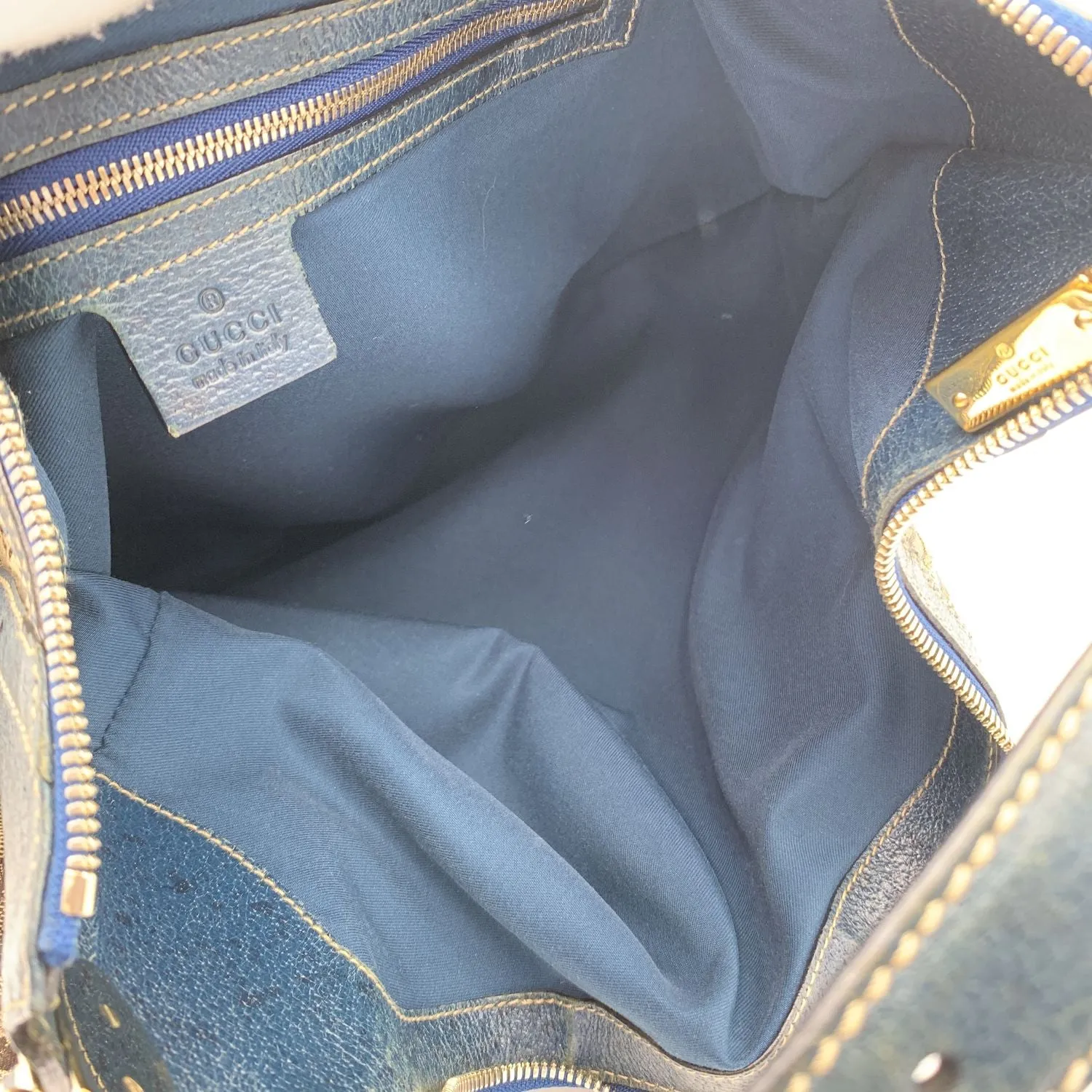 Gucci Beige Canvas Horsebit Print Glam Hobo Shoulder Bag
