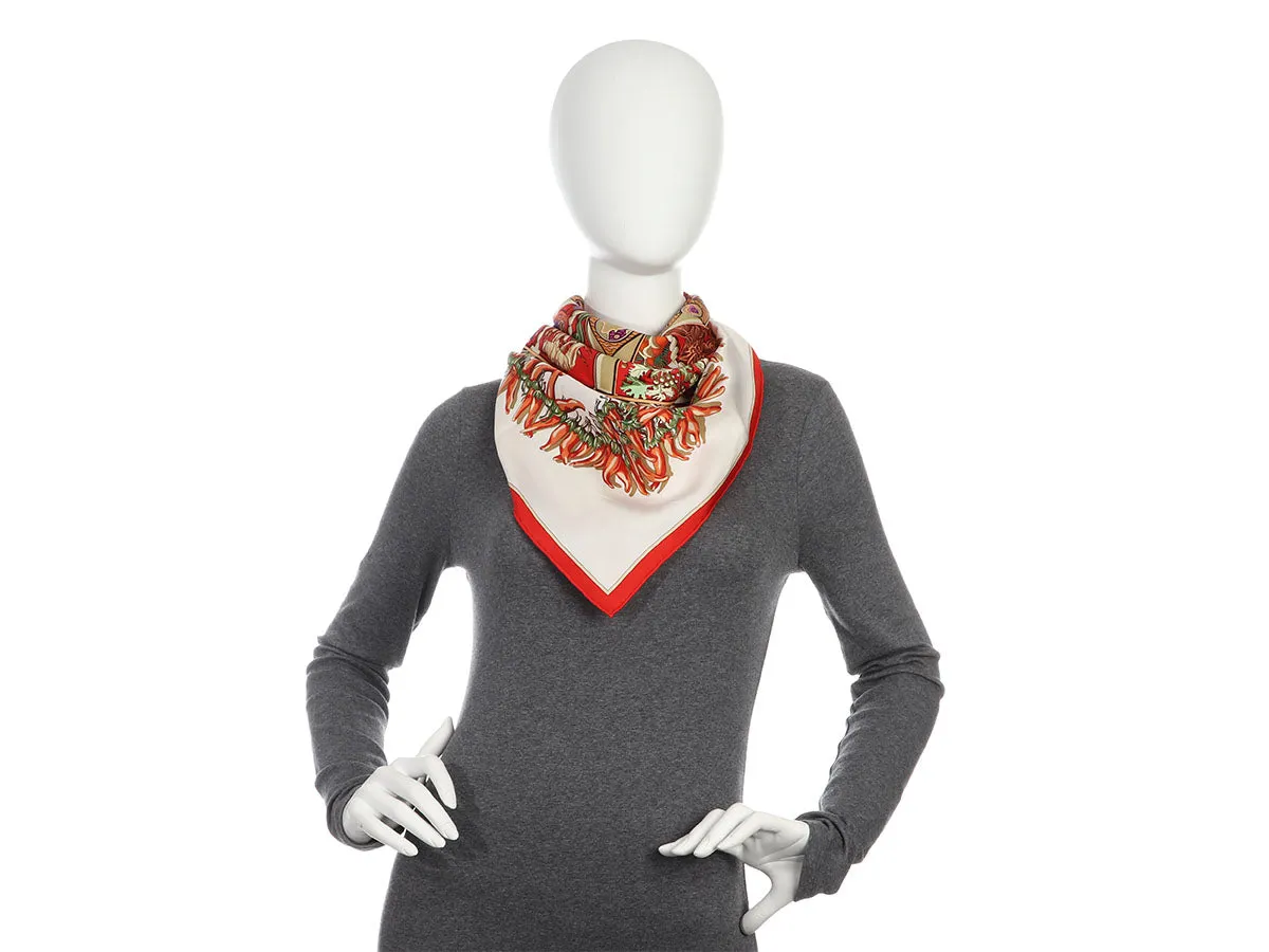Hermès Aux Pays des Epices Scarf