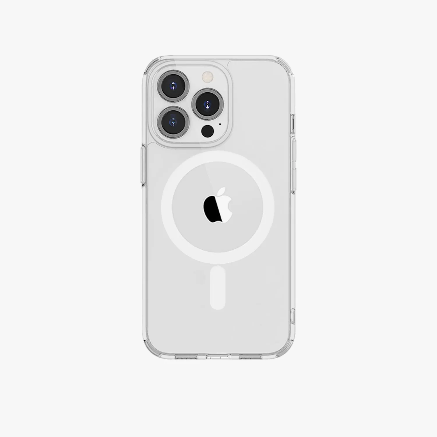 iPhone 14 Pro Max MagSafe Leather Flip Cover with Clear Case