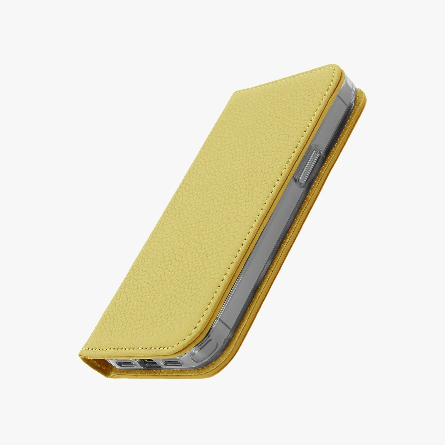 iPhone 14 Pro Max MagSafe Leather Flip Cover with Clear Case