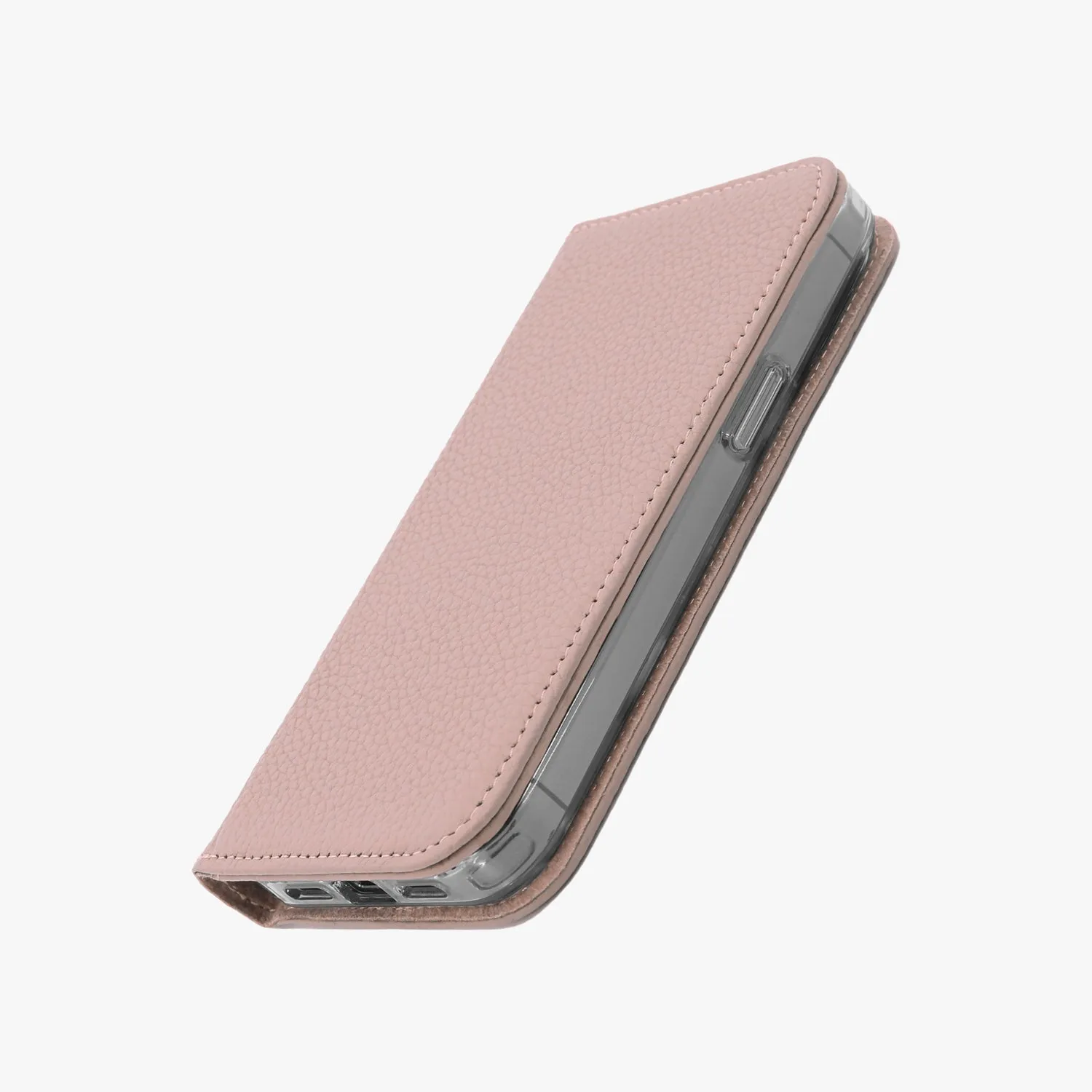 iPhone 14 Pro Max MagSafe Leather Flip Cover with Clear Case