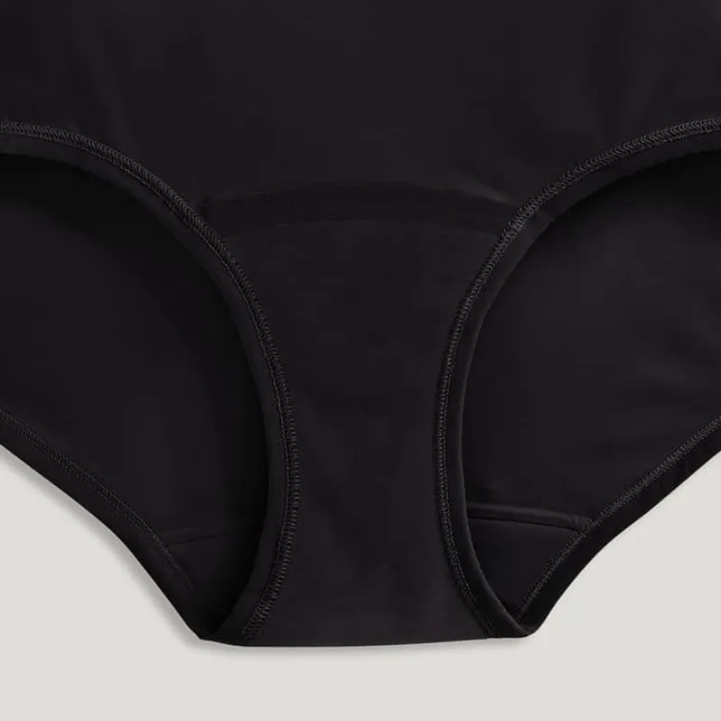 Jockey Worry Free Microfiber Period Brief Black