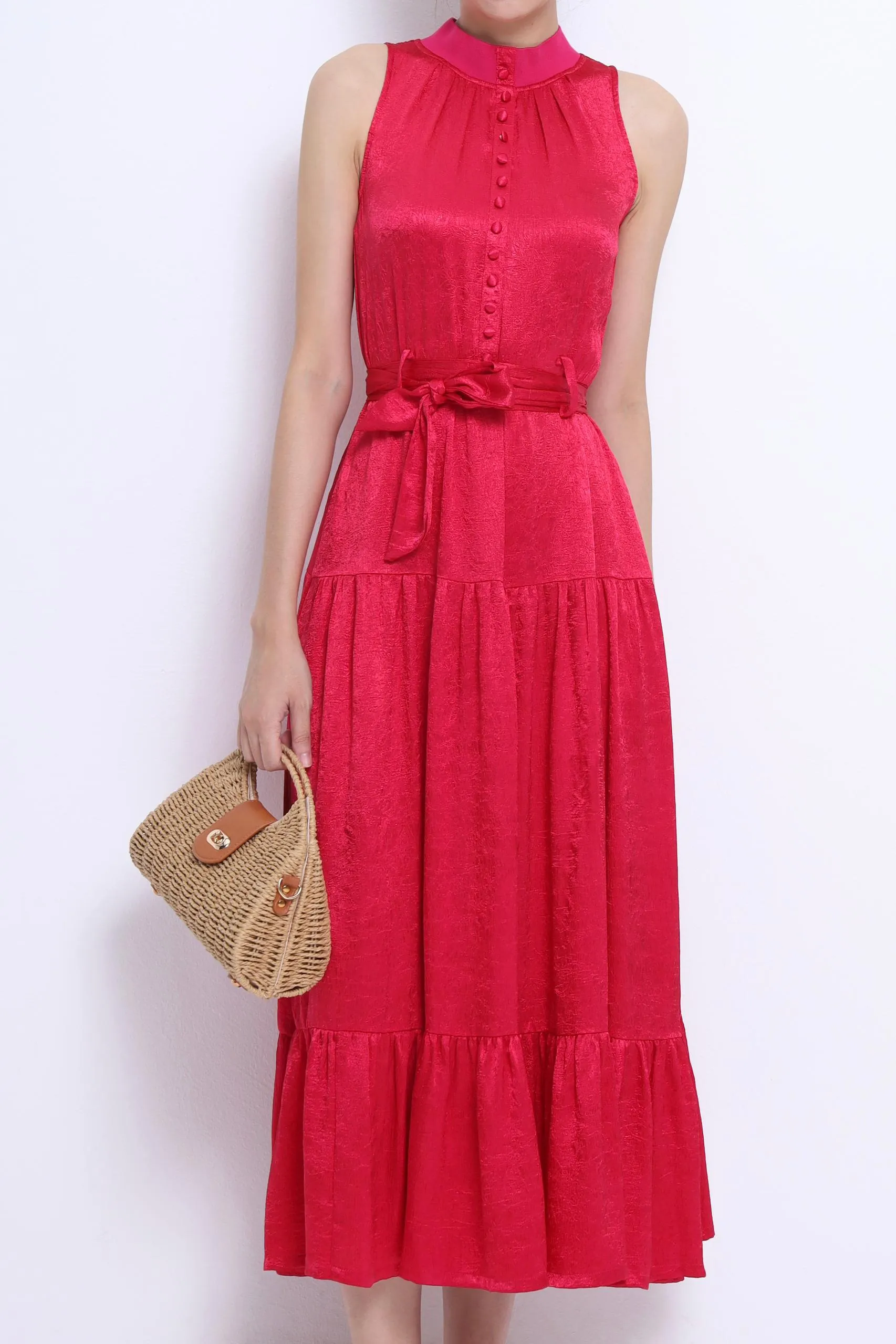 Katrina Ribbed Neck Dress