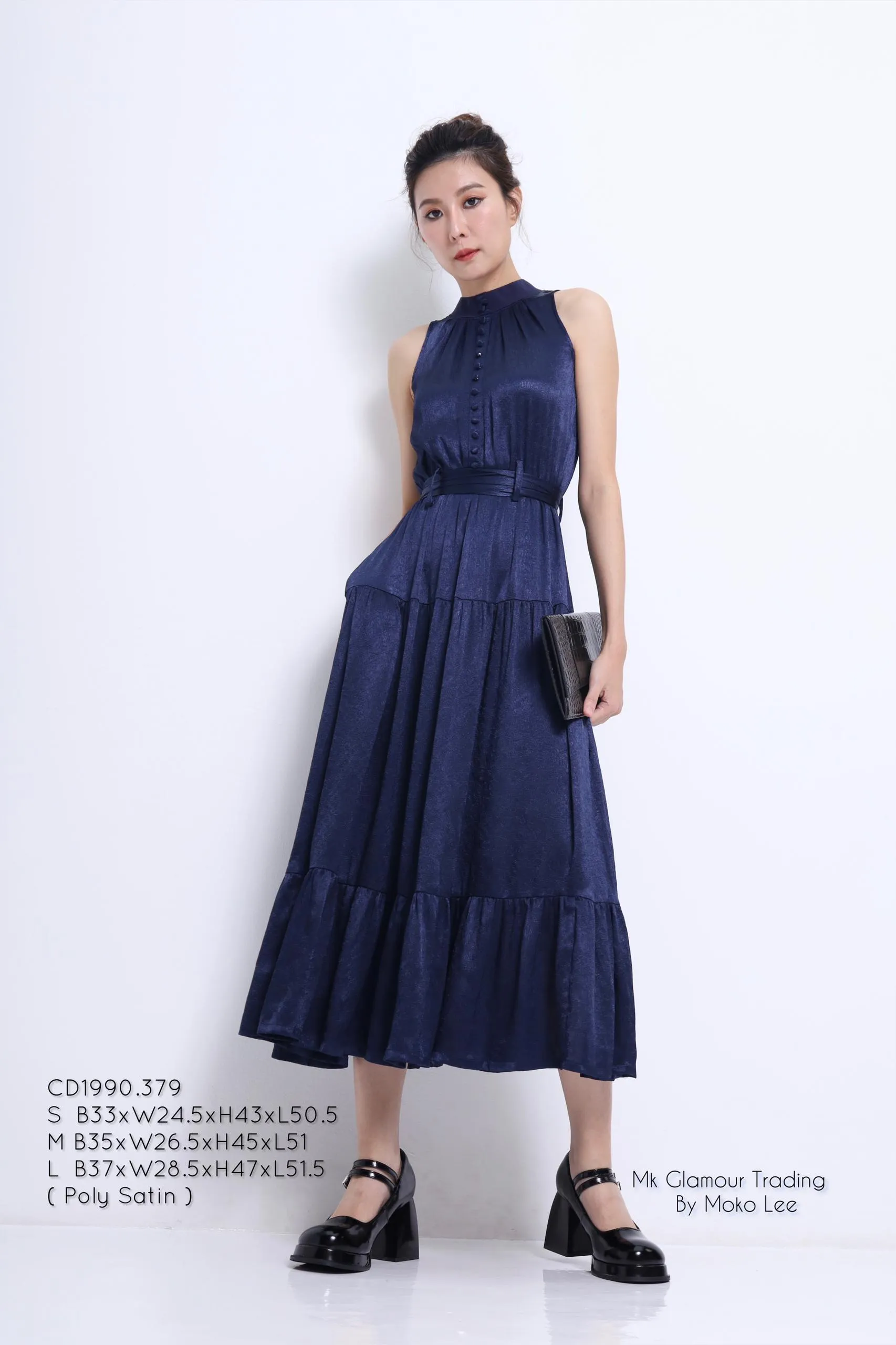 Katrina Ribbed Neck Dress