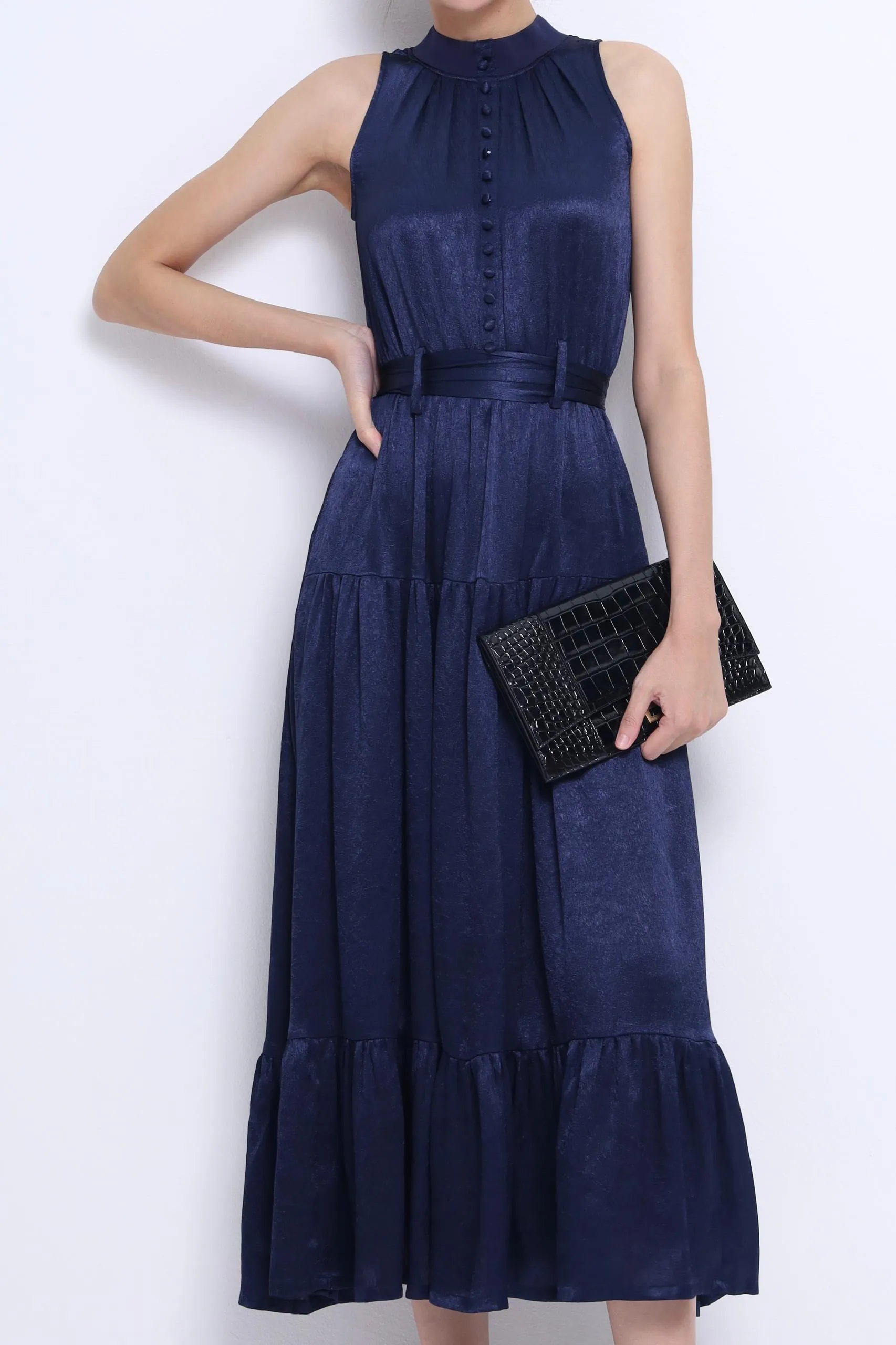 Katrina Ribbed Neck Dress