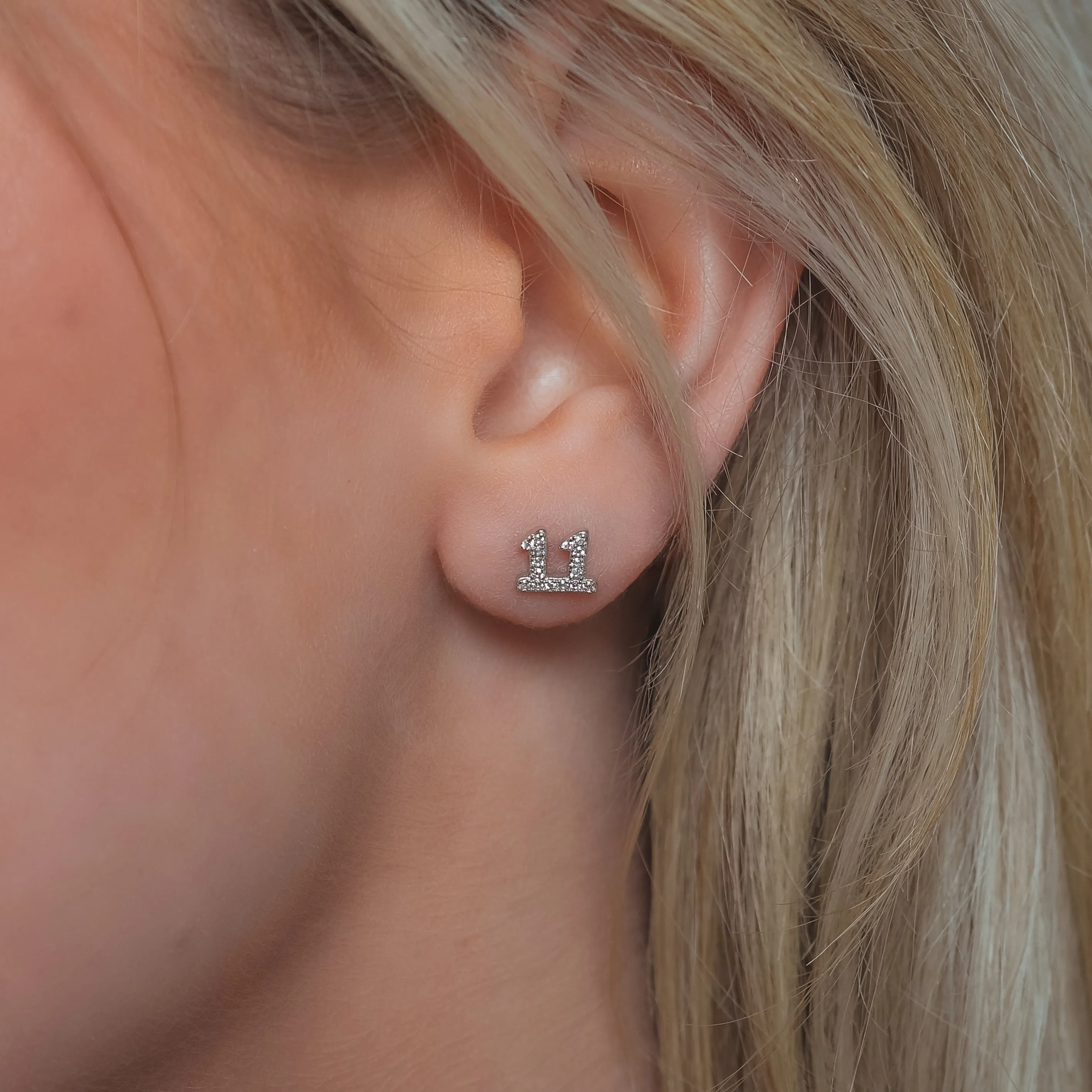 Laila 11:11 Stud Earrings | 925 Sterling Silver