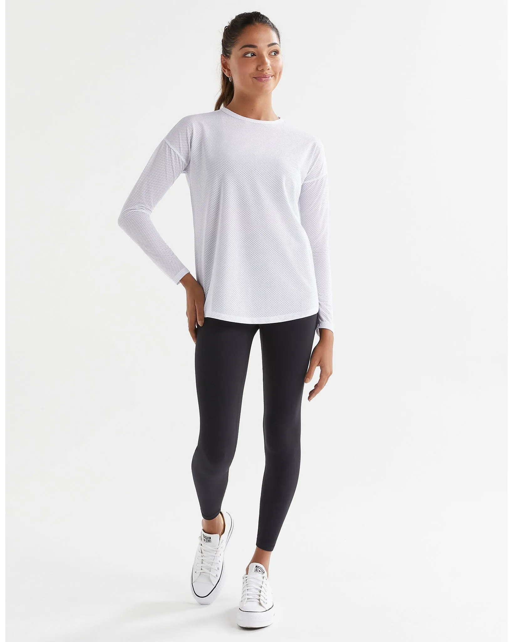 Lilybod Toby Mesh Long Sleeve - White