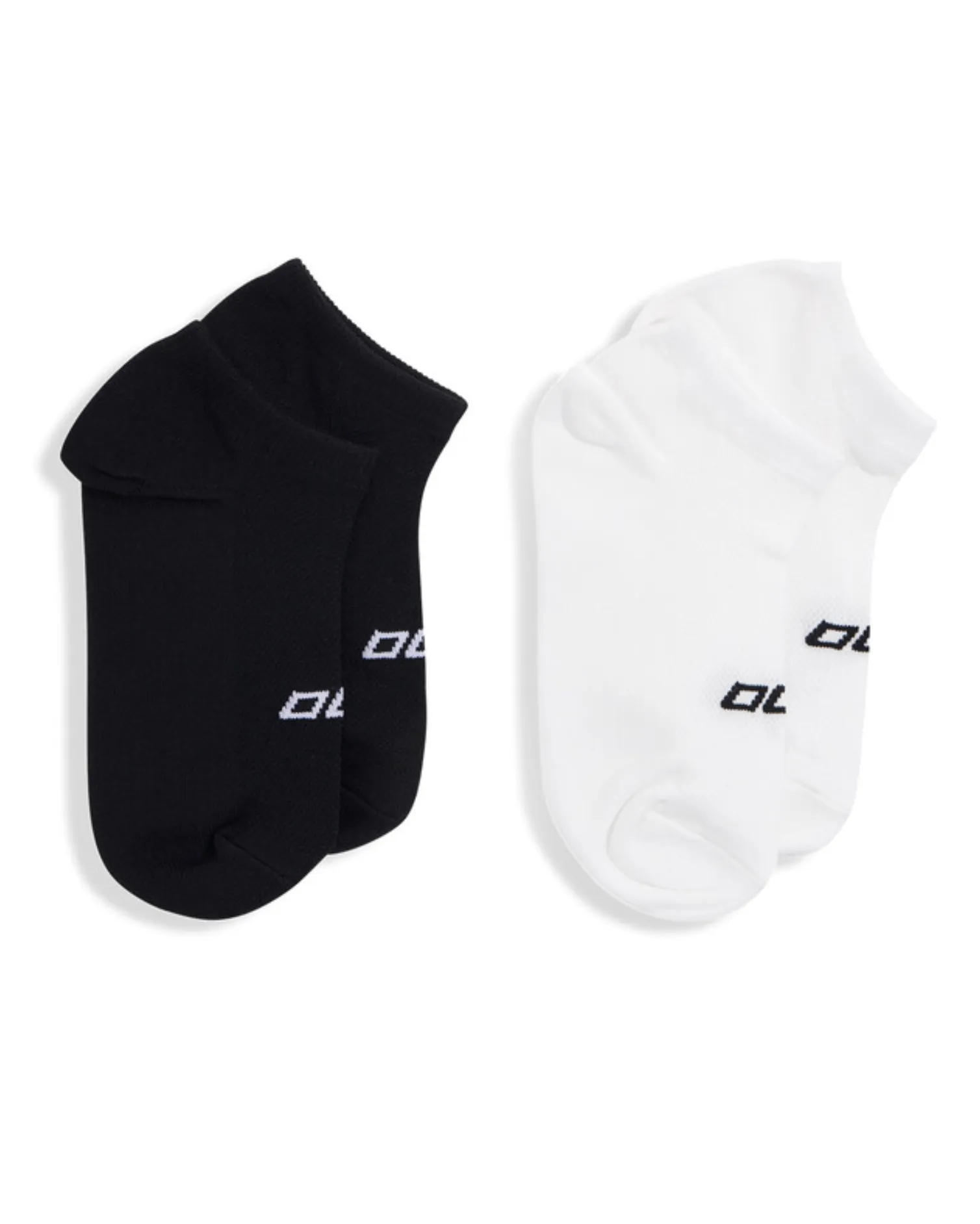 Lorna Jane 2pk Secret Socks - Black/White & White/Black