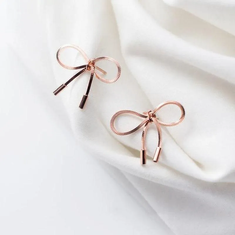 Luxe Bow Studs