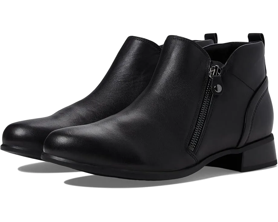 Neko Black Tumbled Calf Leather Ankle Boots
