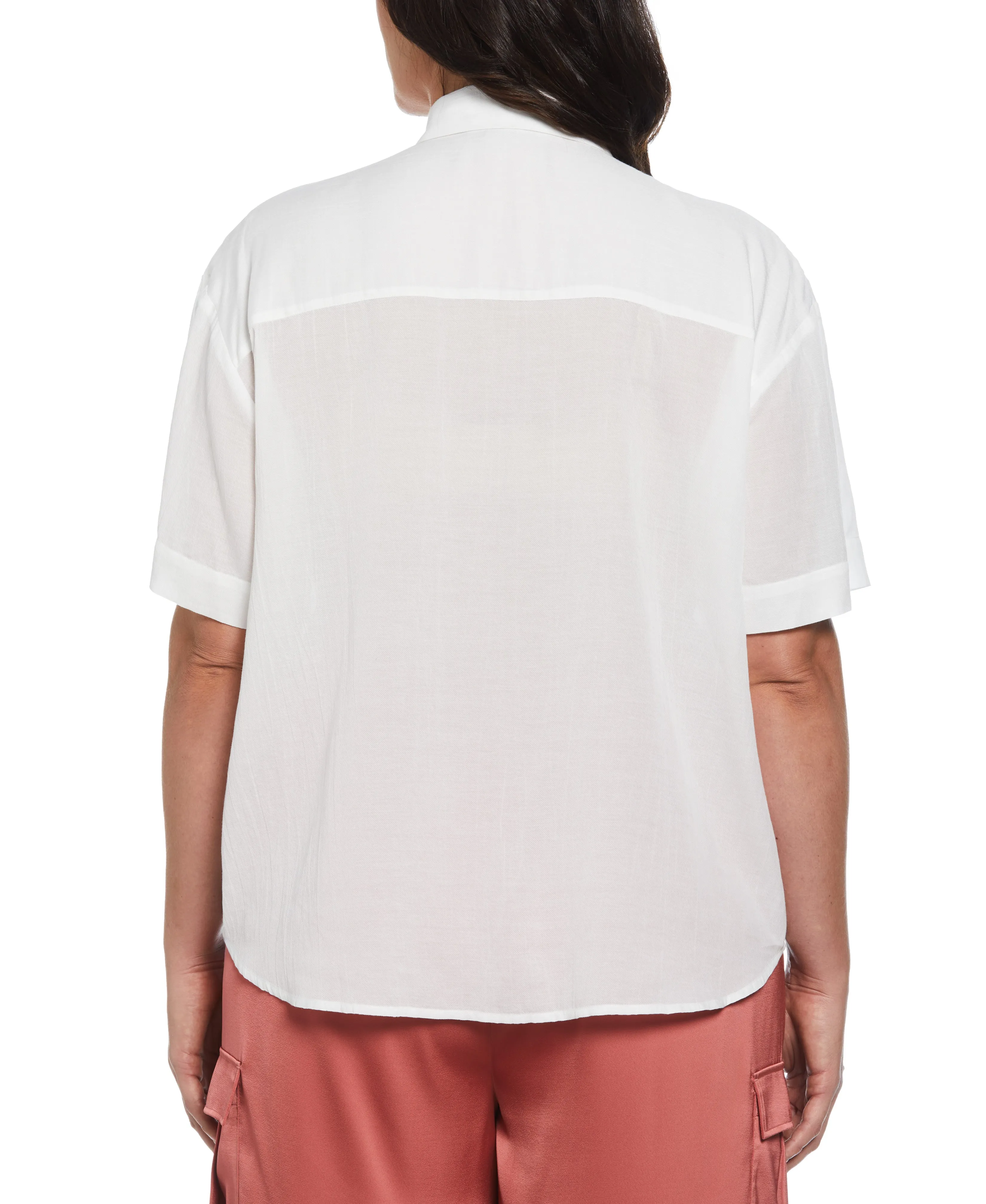 Plus Size Rhinestone Embellished Relaxed Blouse