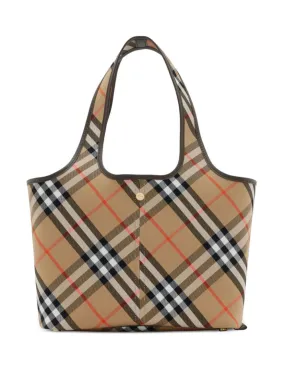 SMALL CHECK TOTE BAG