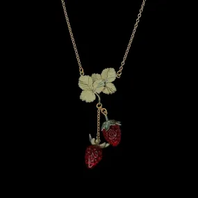 Strawberry Pendant - Double Drop