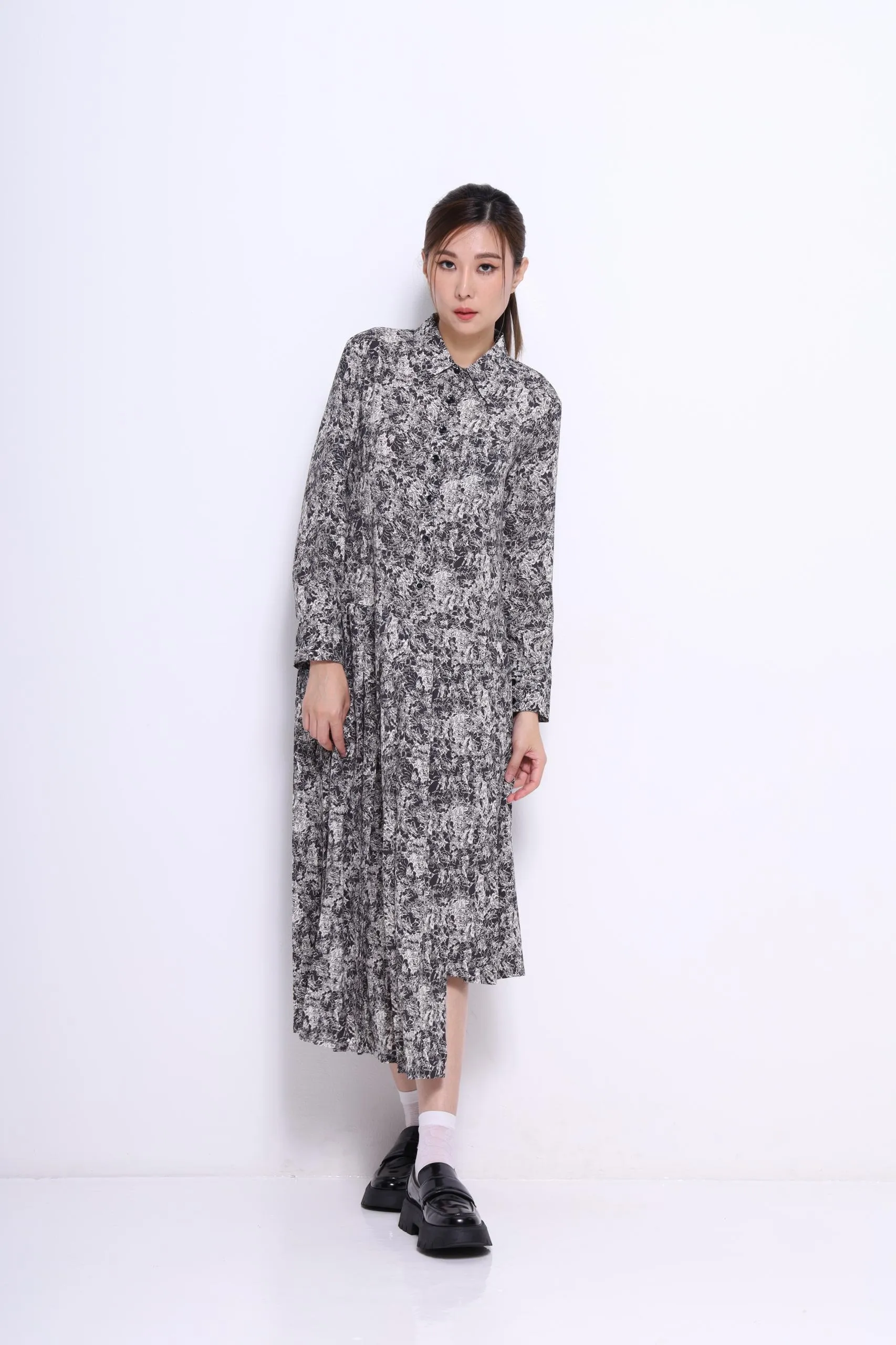 Tanya Drop Waist Shirt Dress