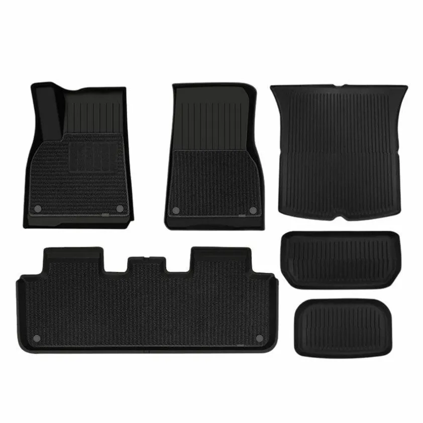 TESERY TPE Menes Double Layer Floor Mats for Tesla Model 3 & Model Y