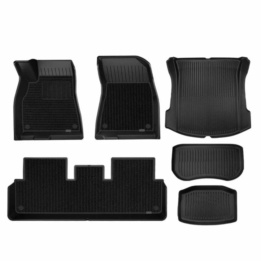TESERY TPE Menes Double Layer Floor Mats for Tesla Model 3 & Model Y