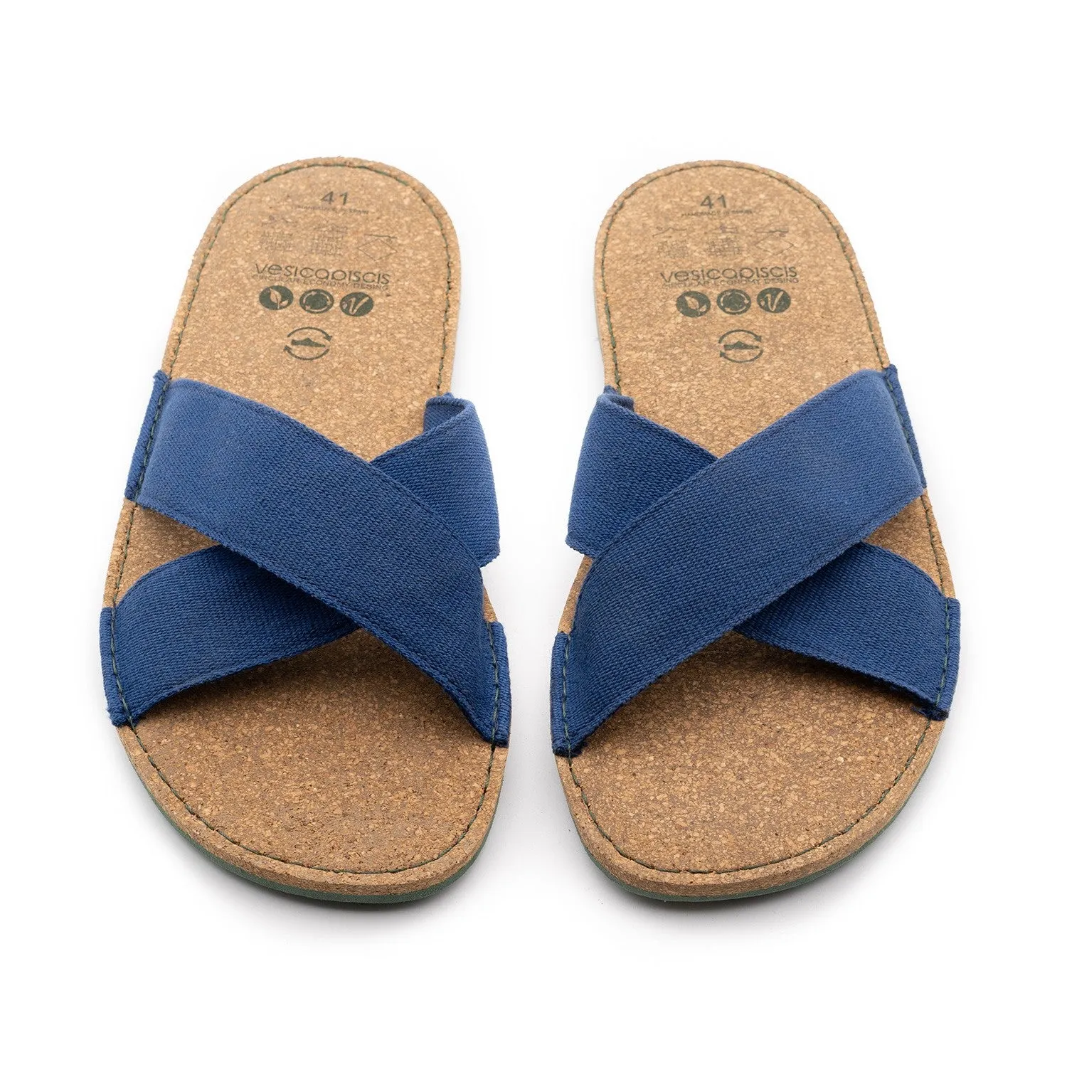 Vegan sandal blue ALA001