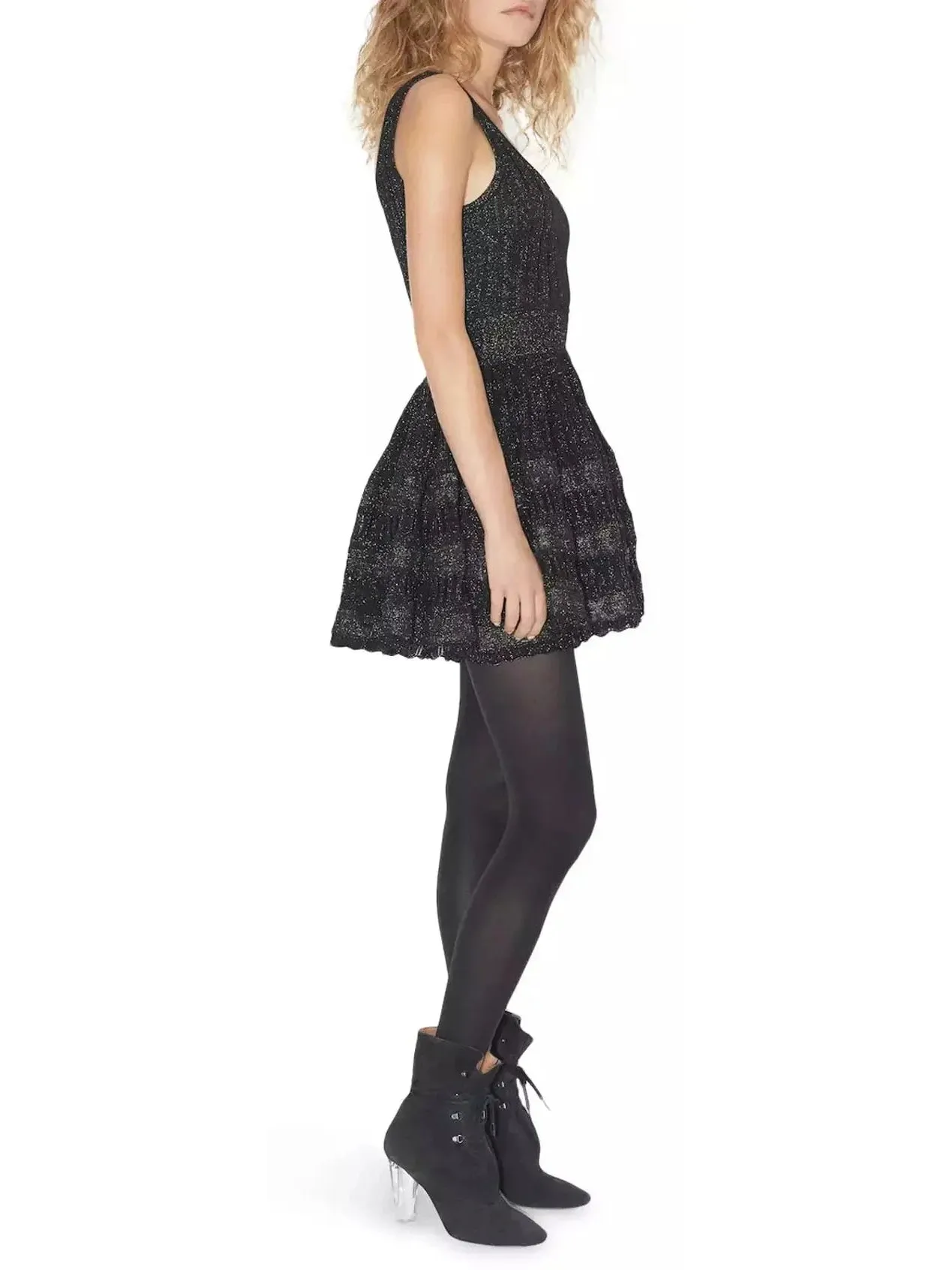 Women’s Archetypes Metallic Ribbed Mini Dress